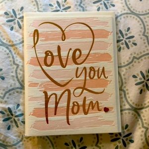 “Love you mom” Papyrus Valentines day card